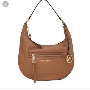 Michael kors rhea zip medium leather shoulder bag